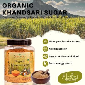 Organic khandsari Raw Sugar 500gm