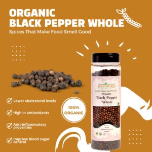 Organic Black Pepper Whole 80gm