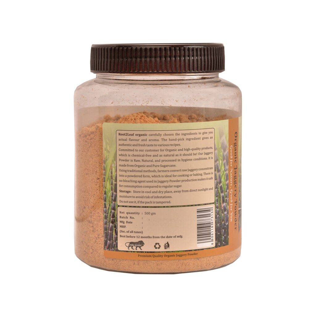 Organic Jaggery Powder 500gm | Root2leaf Organic